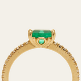 Zelda with Emerald Cut Emerald