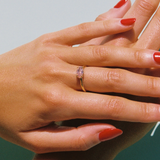 Frankie Ring with Pink Lab Diamond