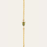Eos Pear Shape Green Sapphire Bracelet