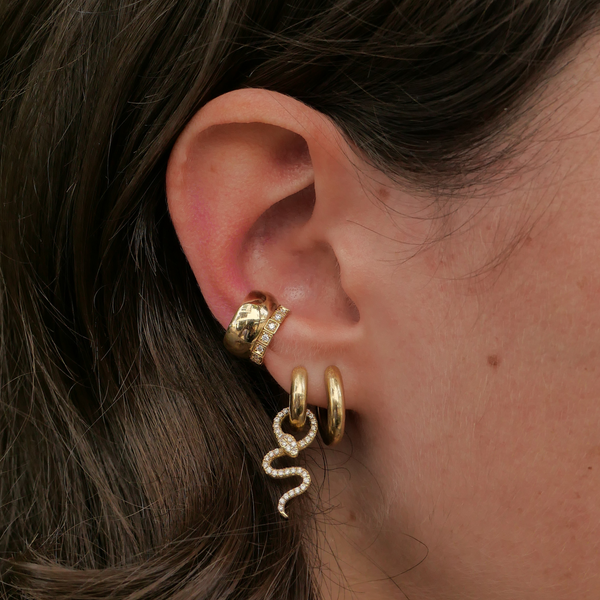 Deco Diamond Ear Cuff - 14ct Gold