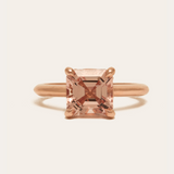 Peaches with Asscher Cut Morganite