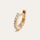 Diamond Huggie Small - 14ct Gold