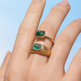 Goldie with Emerald Cut Emerald