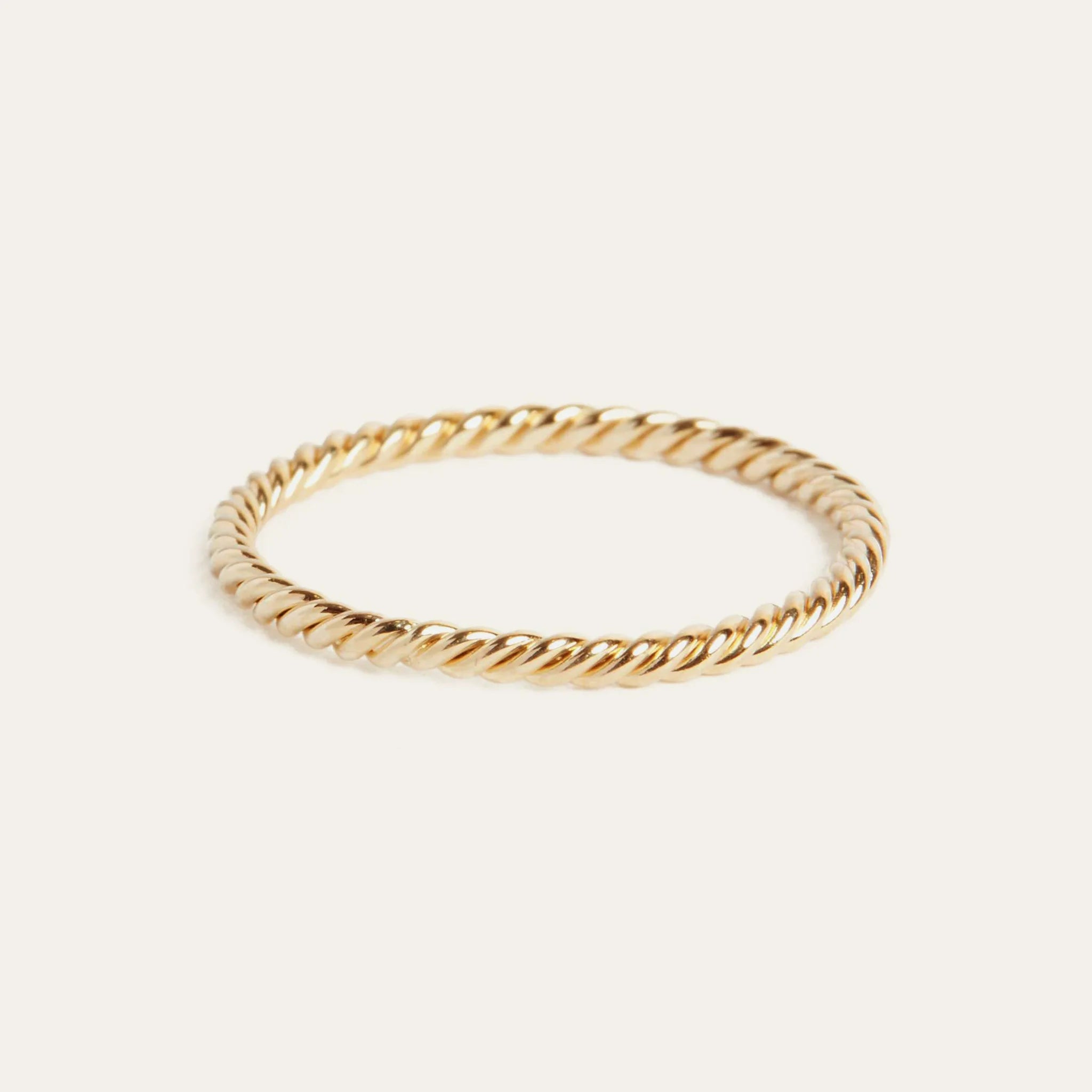 Helix Ring 9ct Gold Solid Gold Stacking Ring By Baby