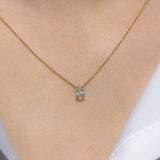Lux Oval Diamond Necklace