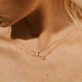 Lux Oval Diamond Necklace