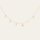 Multi Letter Necklace - 9ct Gold