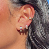 Cha Cha Huggie Ruby/Turquoise Medium