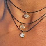 Mira with Necklace Lab Emerald Cut Diamond