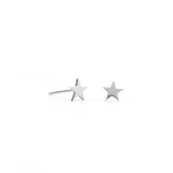Star Stud - 9ct White Gold