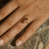 Juno Pink Tourmaline Ring - 18ct Gold