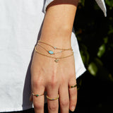 Tiny Pave Diamond Heart Bracelet