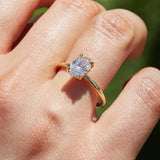 Vera Oval Diamond Solitaire - 18ct Gold