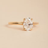Vera Oval Diamond Solitaire - 18ct Gold