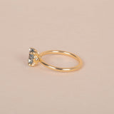 Atmos Blue Sapphire Solitaire - 18ct Gold