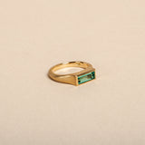 Nico Ring with 0.88ct Colombian Emerald
