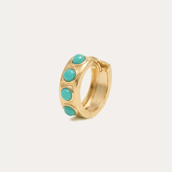 Cha Cha Huggie Turquoise Medium