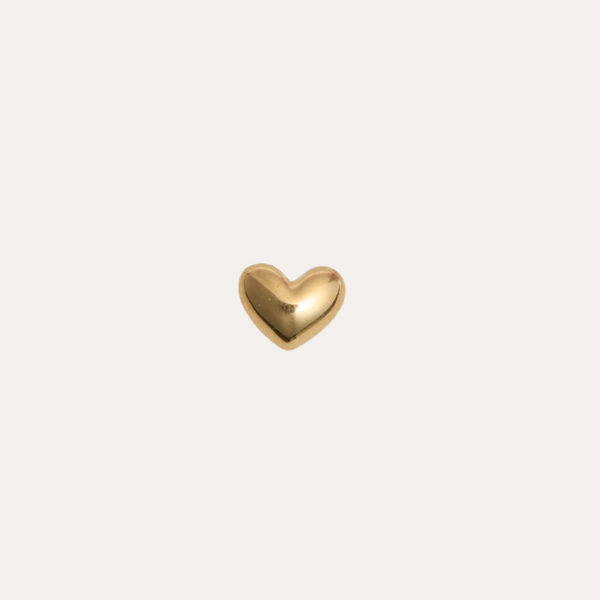 Tiny Puffy Heart Stud