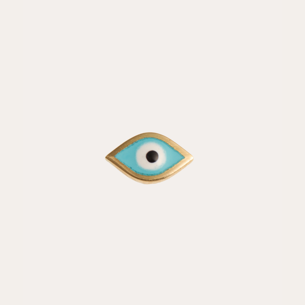 Blue Marquise Evil Eye Stud