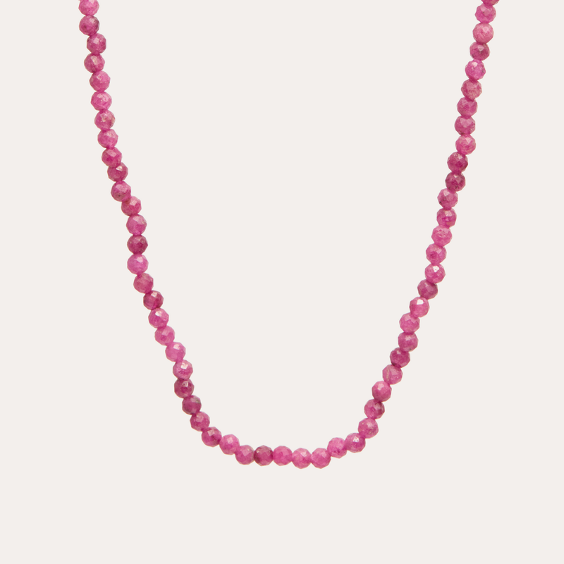 Ruby Bead Necklace