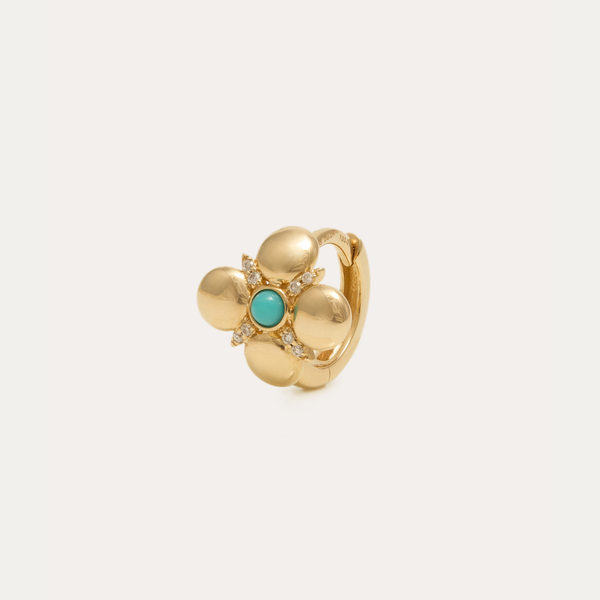 Antheia Turquoise Huggie Small