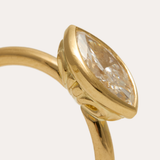 Stevie Ring with Lab Marquise Diamond