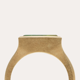 Nico Ring with Baguette Bi Colour Green Tourmaline