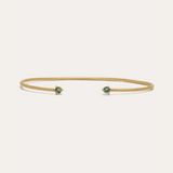 Gemini Green Sapphire Cuff - 9ct Gold