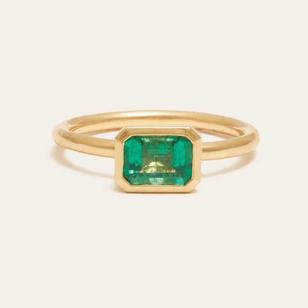 Esmeralda with Emerald Cut Emerald - 18ct Gold