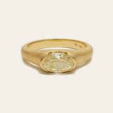 Celeste with Natural Oval Yellow Diamond - 18ct Gold