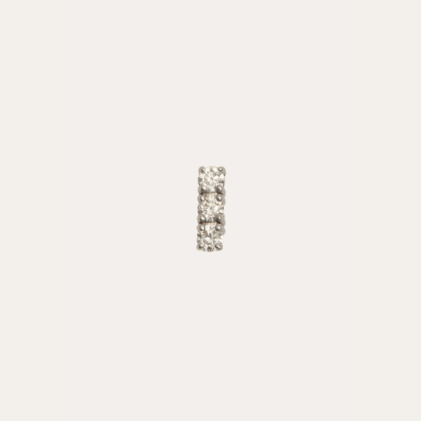 Tiny Diamond Bar Stud