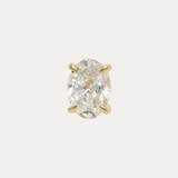 Maxi Oval Lab Diamond Stud