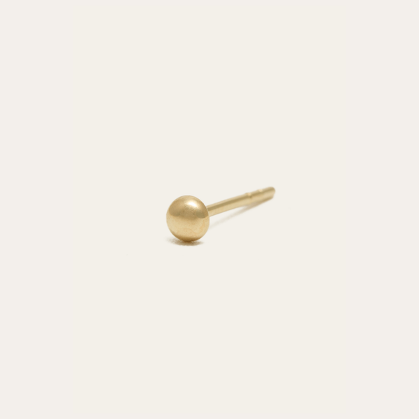 Dot Stud 3mm - 14ct Gold