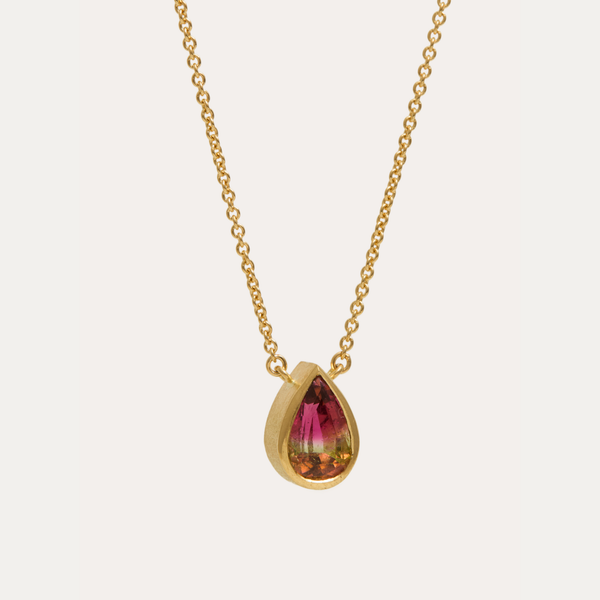 Aether Necklace with Brazilian Watermelon Tourmaline
