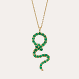 Emerald Snake Necklace