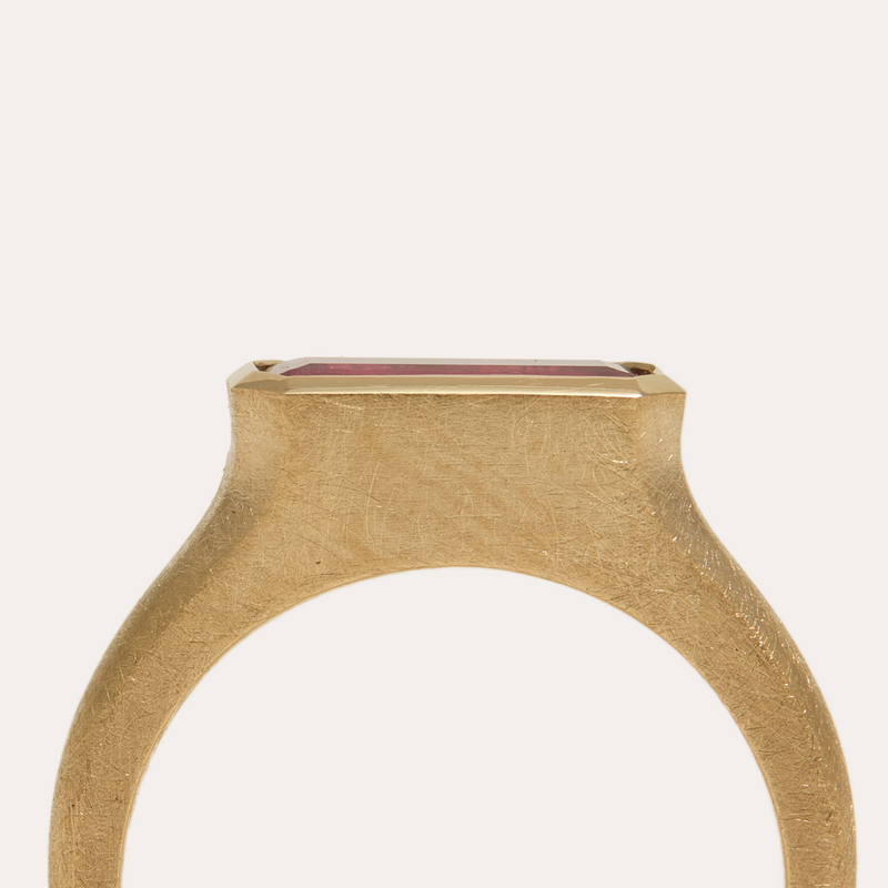 Nico Ring with Brazilian Rubellite Tourmaline