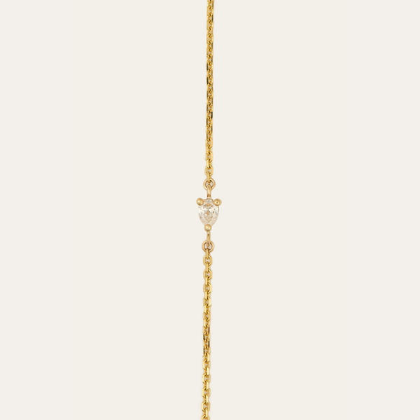 Eos Pear Shape Lab Diamond Bracelet - 9ct Gold