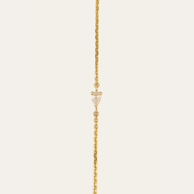 Eos Pear Shape Lab Diamond Bracelet - 9ct Gold