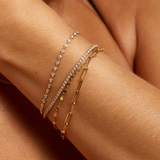 Paperclip Chain Bracelet - 9ct Gold