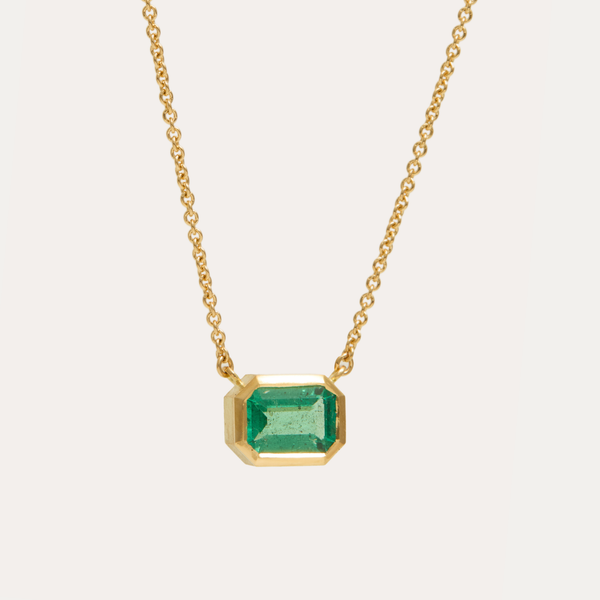 Hera Necklace with Zambian Emerald
