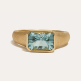 Nico Ring with Zambian Aquamarine