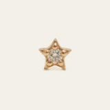 Little Star Diamond Stud 14ct Gold