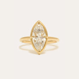 Venus with Lab Marquise Diamond - 18ct Gold