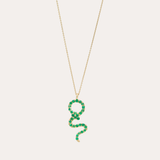 Emerald Snake Necklace