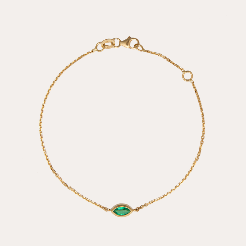 Sol Marquise Emerald Bracelet