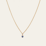 Fairy Blue Sapphire Necklace - 9ct Gold