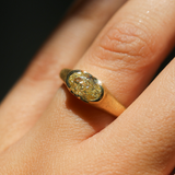 Celeste with Natural Oval Yellow Diamond - 18ct Gold