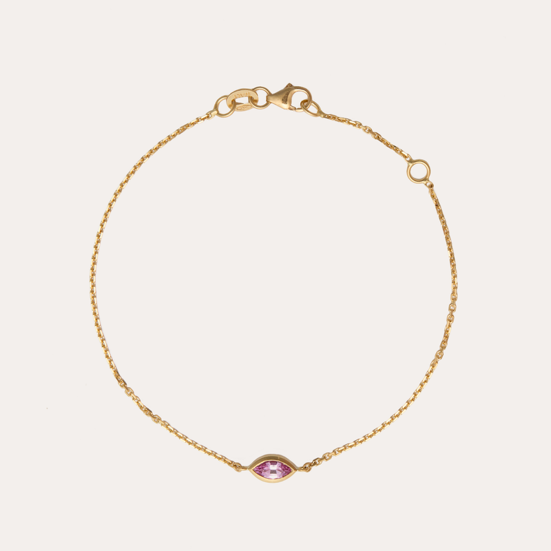 Sol Marquise Pink Sapphire Bracelet