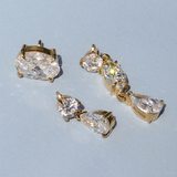 Maxi Oval Lab Diamond Stud