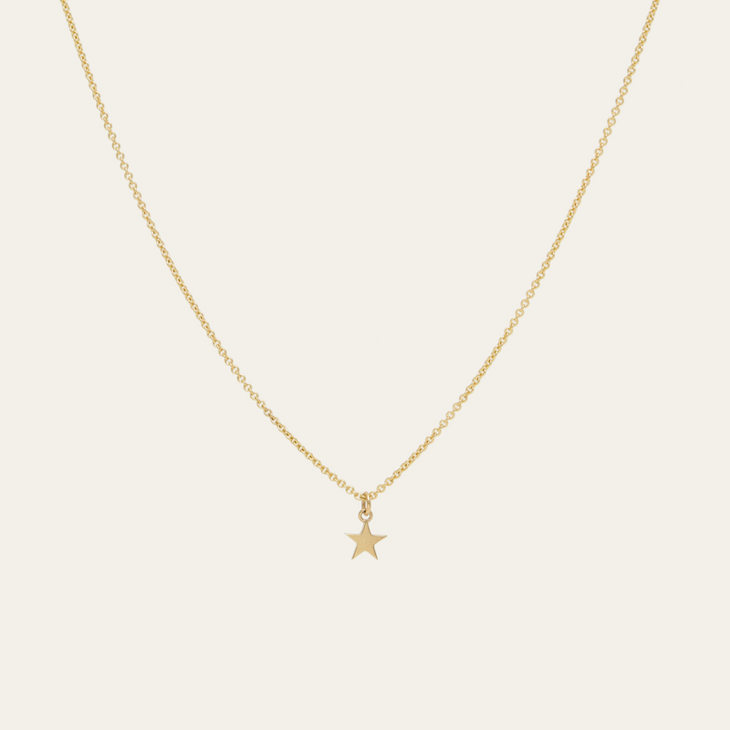 Star Necklace - 9ct Gold